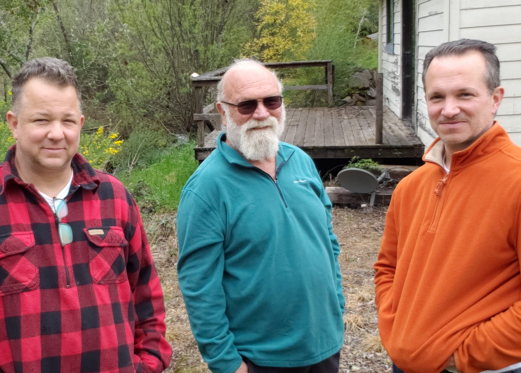 Andre with two of his sons outdoors